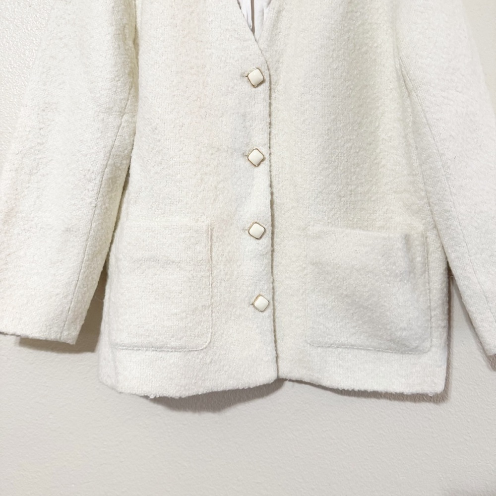 ASTR Maidy Tweed Boucle Textured Blazer Coat in Cream Revolve size small $240 - Picture 14 of 14